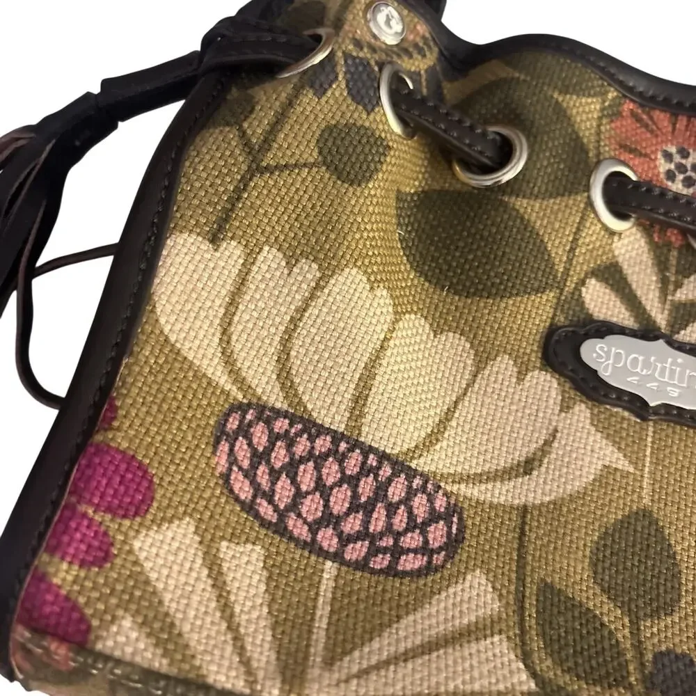 Spartina 449 Drawstring Floral Shoulder Strap Purse